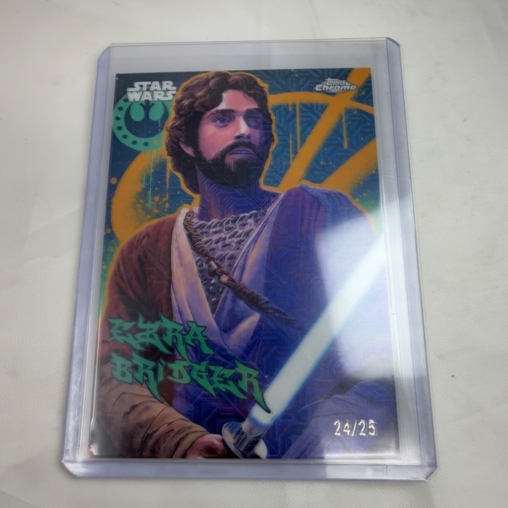 2025 Topps Chrome Star Wars Ezra Bridger Galaxy Graffiti /25 GG-10 SSP Case Hit - Picture 1 of 3